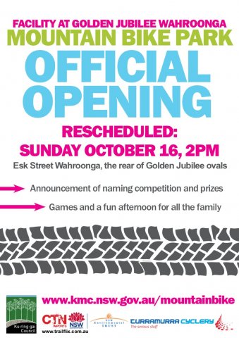 Golden Jubilee Mountain Bike Park - Official Opening Poster (take 2)